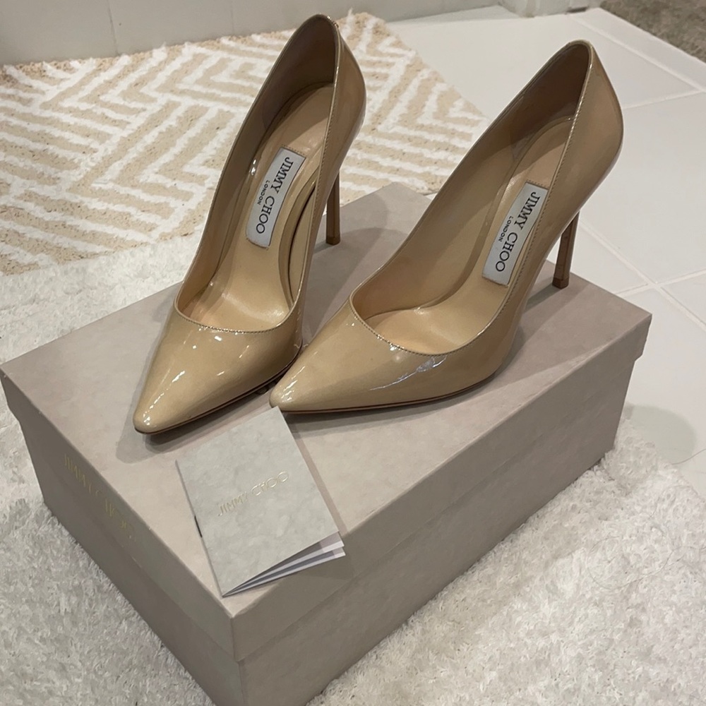 Jimmy Choo Nude Pumps
